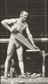 Plate 380 Carpenter, sawing a board — figure reference
